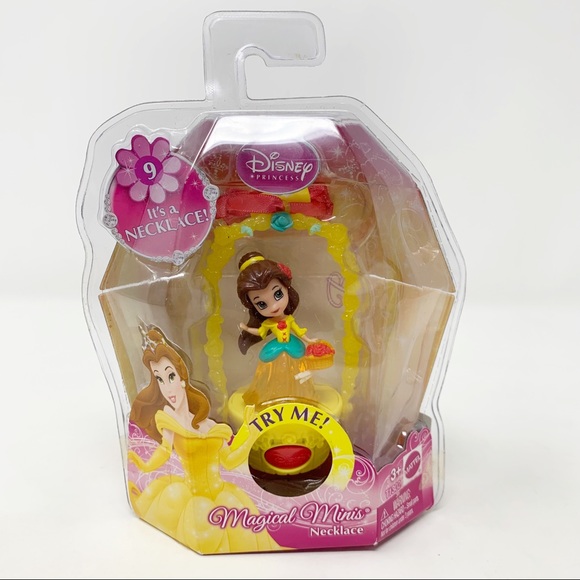 NEW Disney Princess Belle #9 Magic Minis Light-Up Character Necklace - Picture 1 of 10